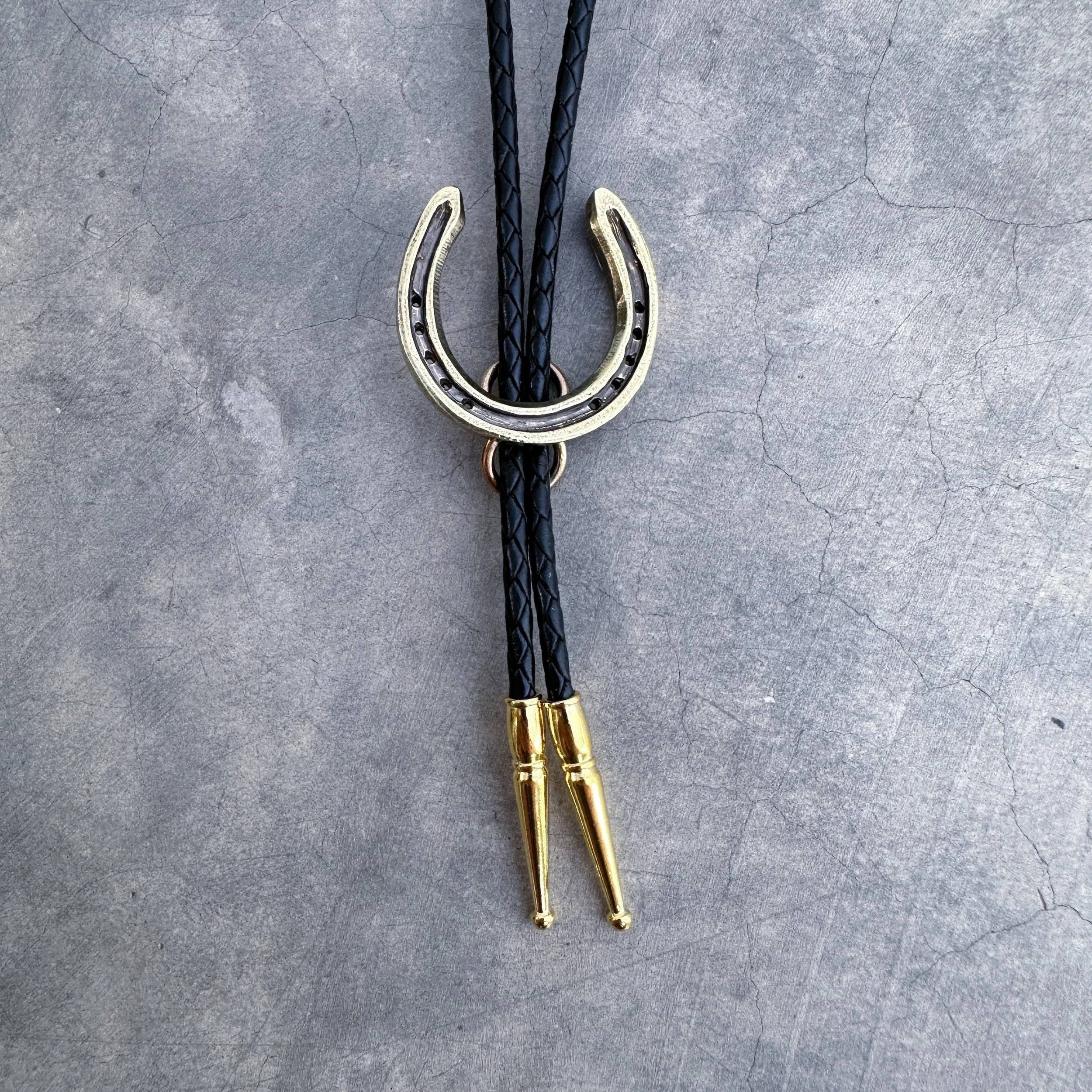 Javelina Bolo Tie — HELIOTROPE — handcrafted in Tucson